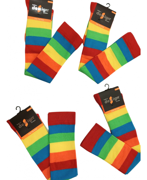 3/4 чорапи едро райе дъга Design